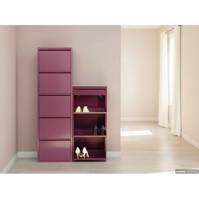[71551] Container pentru pantofi Caruso 3 Plus 1 Berry (MO) - 1