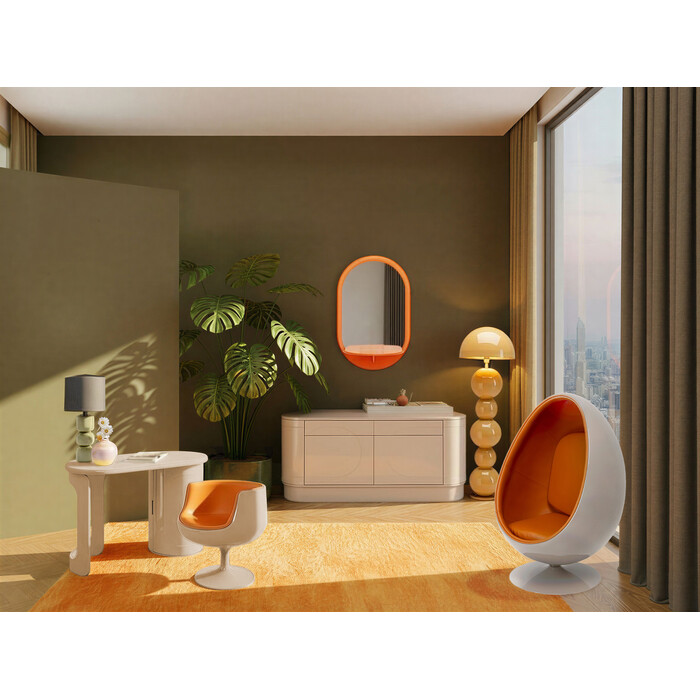[71565] Fauteuil pivotant Eye Ball orange - 1