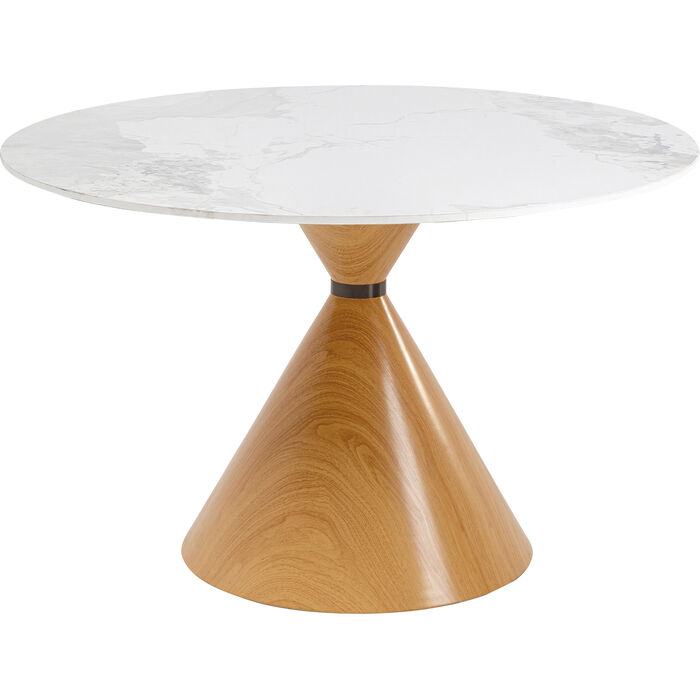 [71568] Table Cono Ceramic Oak Ø120cm