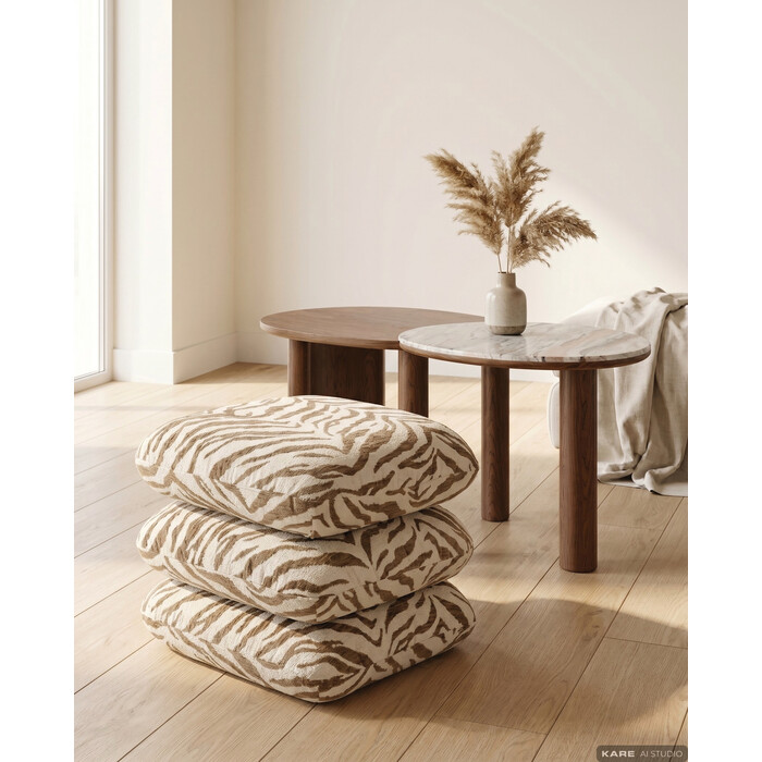 [71584] Stool Pepino Tiger Brown 45x45cm - 1