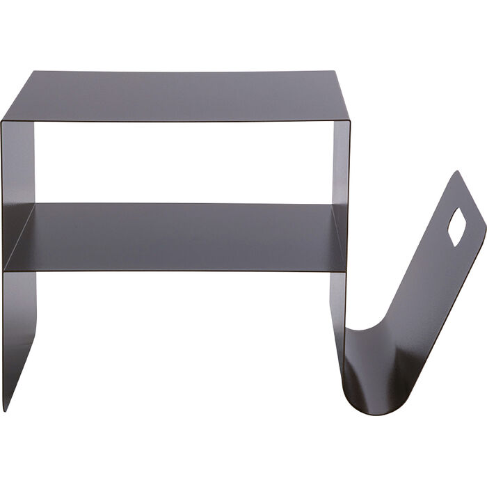 [71703] Side Table Lounge News Dark Bronze