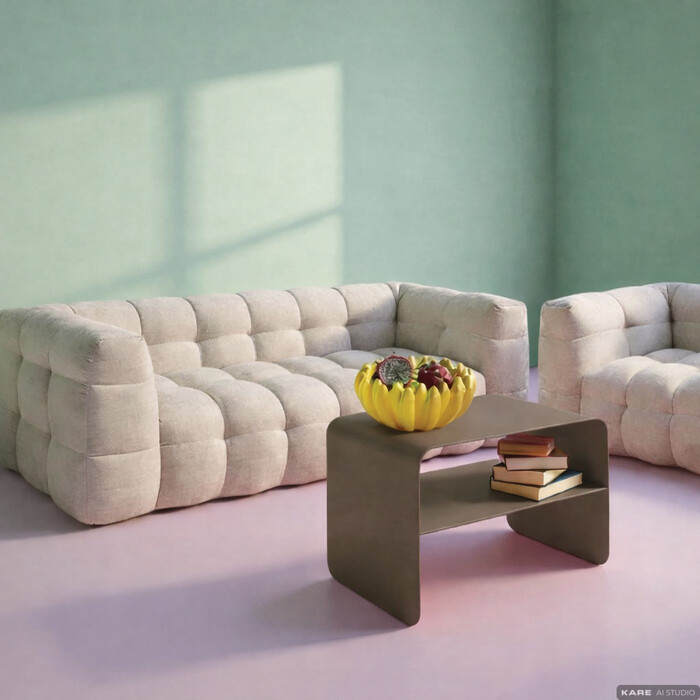 [71719] Coffee Table Lounge S Taupe - 1
