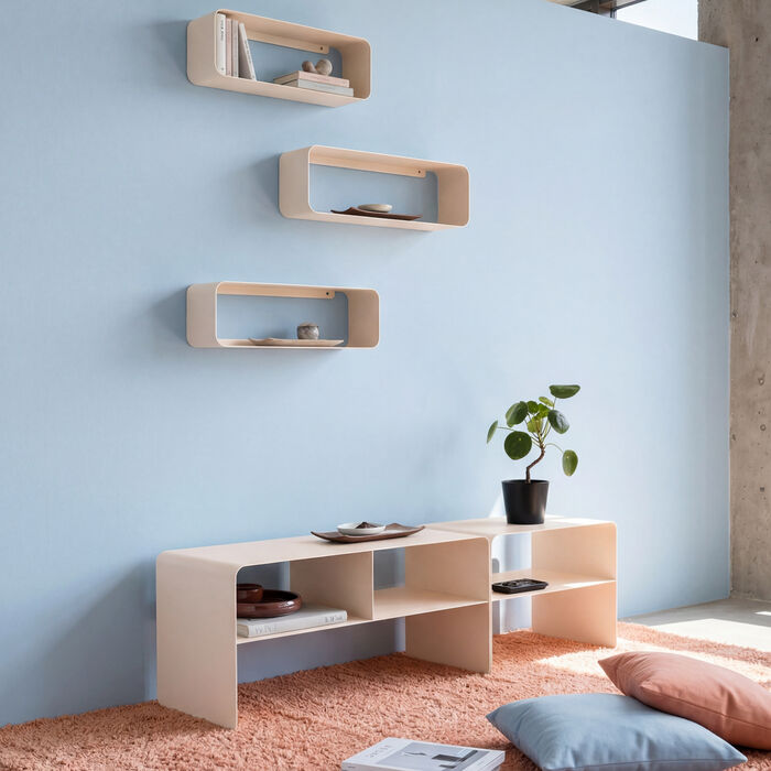 [71722] Objeto de pared Lounge XS crema - 1
