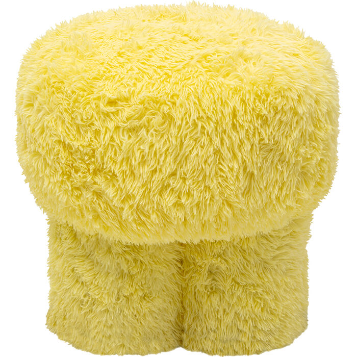 [71787] Taburete Softy Amarillo Ø49cm