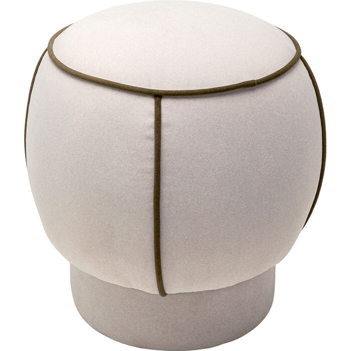 [71811] Tabouret Phoebe blanc Ø45cm