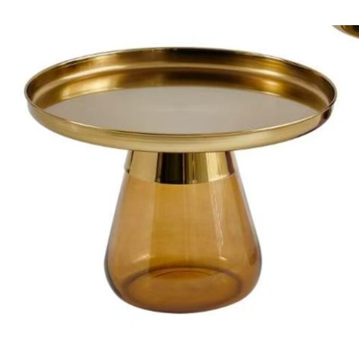 [71851] table d'appoint Bottiglia or Amber Ø 60cm