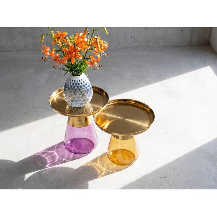 [71851] table d'appoint Bottiglia or Amber Ø 60cm - 1