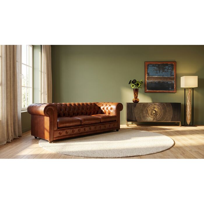 [71868] Sofa Oxford 3-Sitzer Lightbrown 220cm - 1