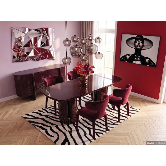 [71907] Sideboard Black Cherry 180x 80cm - 4