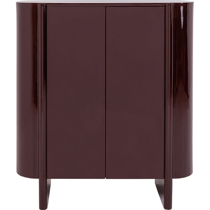 [71908] Bar Cabinet Black Cherry 110x125cm