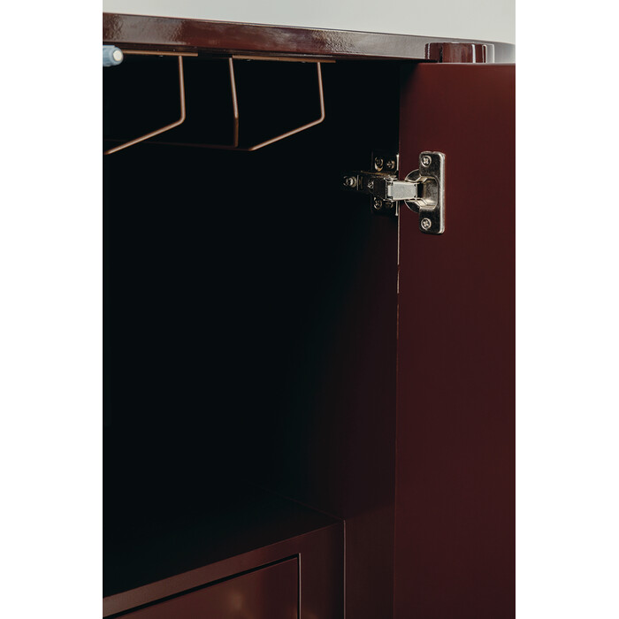 [71908] Bar Cabinet Black Cherry 110x125cm - 4