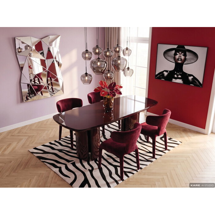 [71911] Τραπέζι Black Cherry 180x90cm - 3