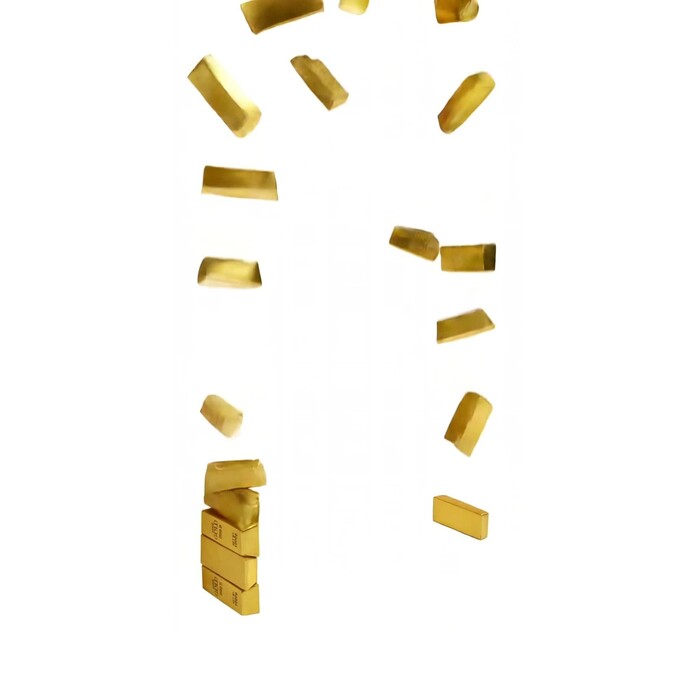 [71935] Console Gold Bar 120cm