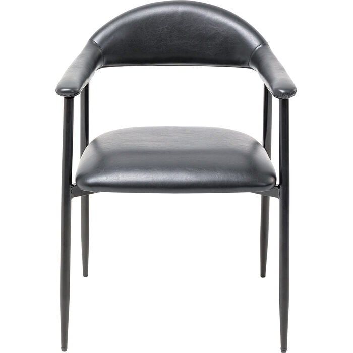 [71957] Chaise a. acc Remo noir