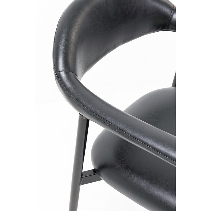 [71957] Chaise a. acc Remo noir - 3