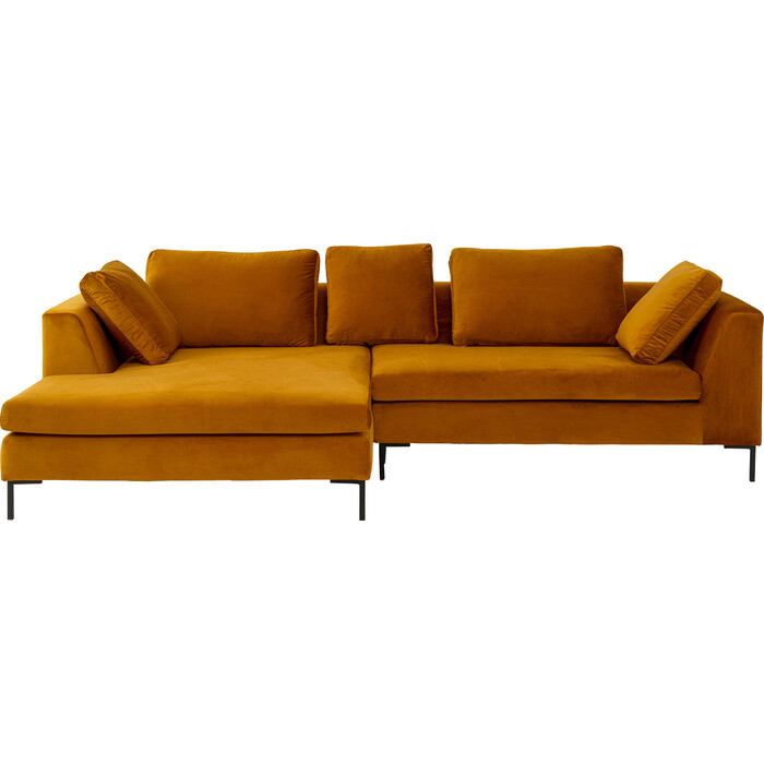 [71980] Sofá Esquinero Gianni Velvet Oro 290cm Izquierdo