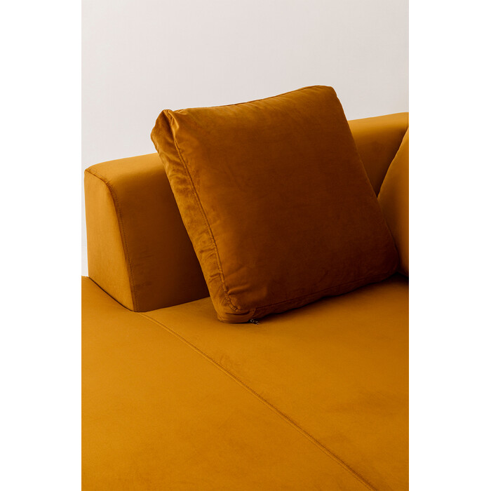 [71980] Sofá Esquinero Gianni Velvet Oro 290cm Izquierdo - 4