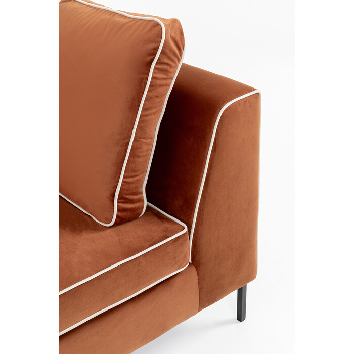 [71985] Canapé angle Gianni Pipe marron 290cm gauche - 4