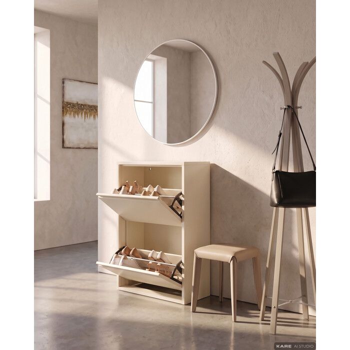 [71994] Meuble à chaussures Caruso Double creme (MO) - 2