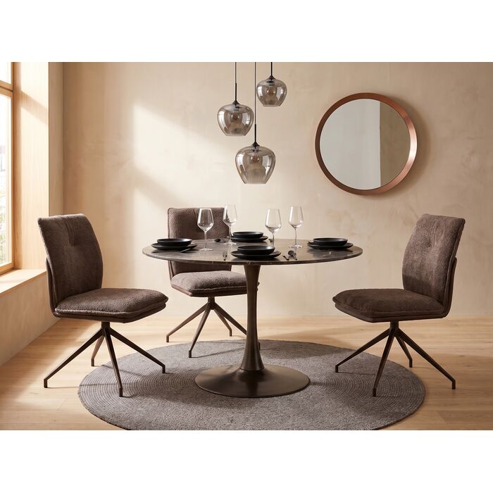 [72009] Chaise pivotante Hilla marron - 1