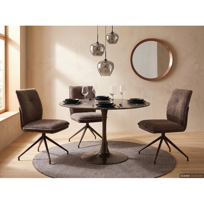 Swivel Chair Hilla Brown
