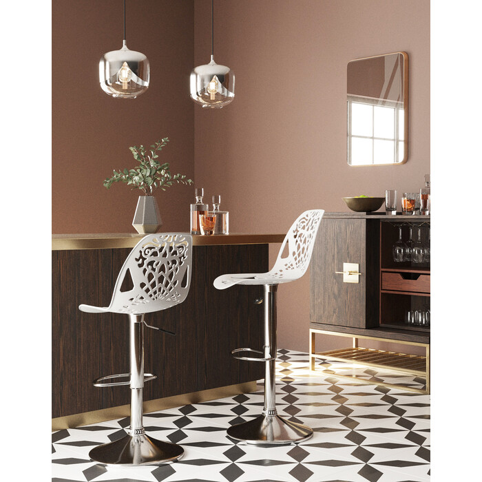 [76859] Bar Stool Ornament White - 1