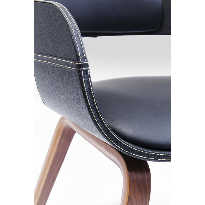 [78581] Chair with Armrest Costa Walnut - 4