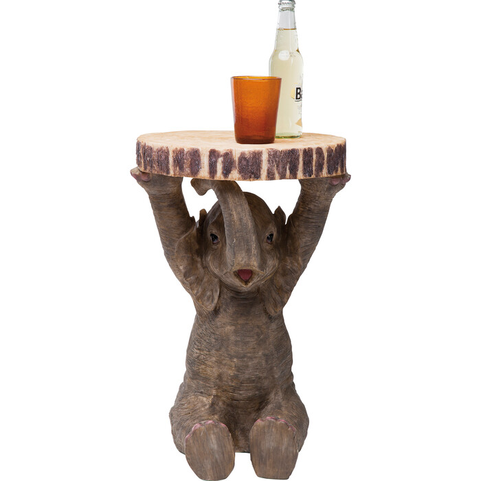 [78893] Table d'appoint Animal Elephant Ø35cm