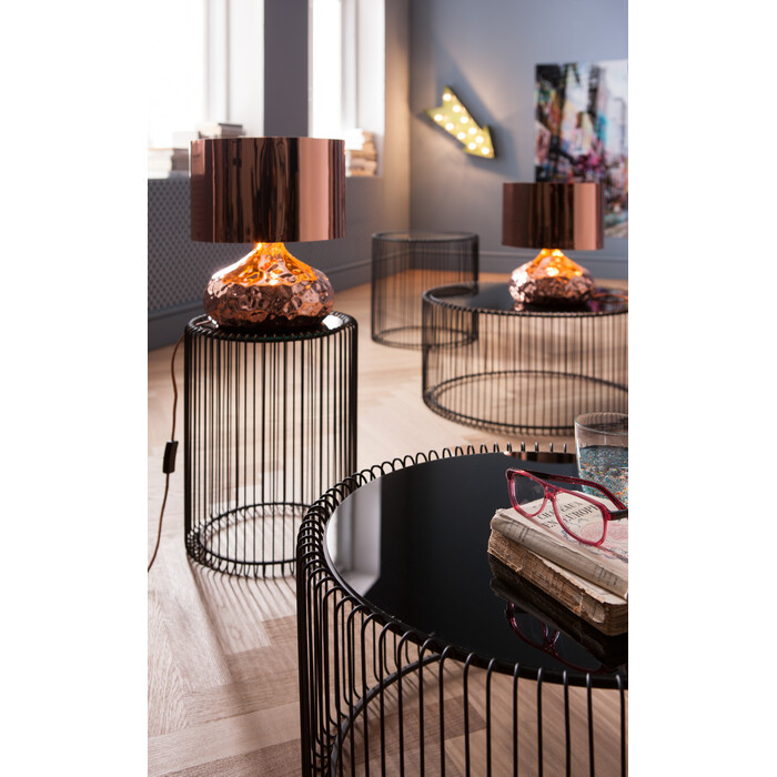 [79578] Tables d'appoint Wire noir  Ø44cm (2/Set) - 2