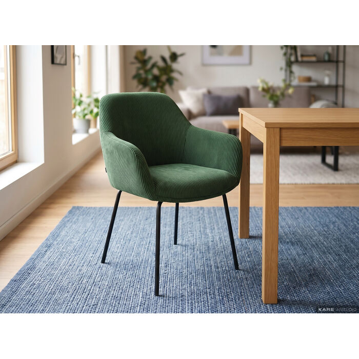 [80021] Chair with Armrest Avignon Green - 4