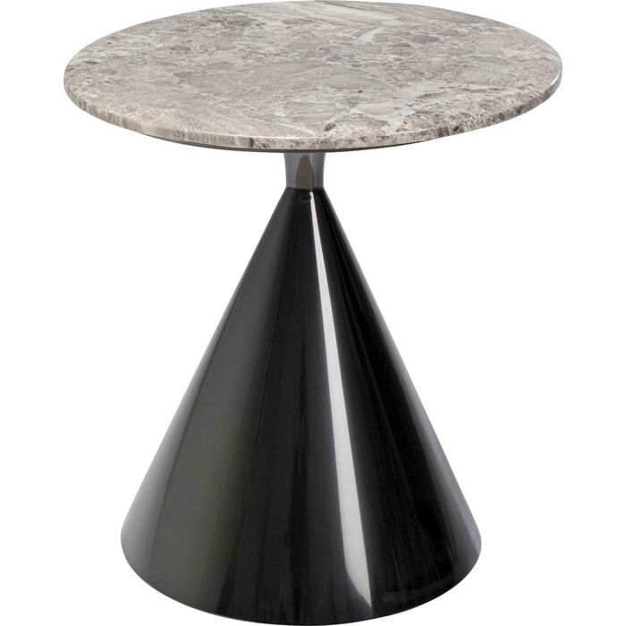 [80102] Side Table Rita Black Ø50cm