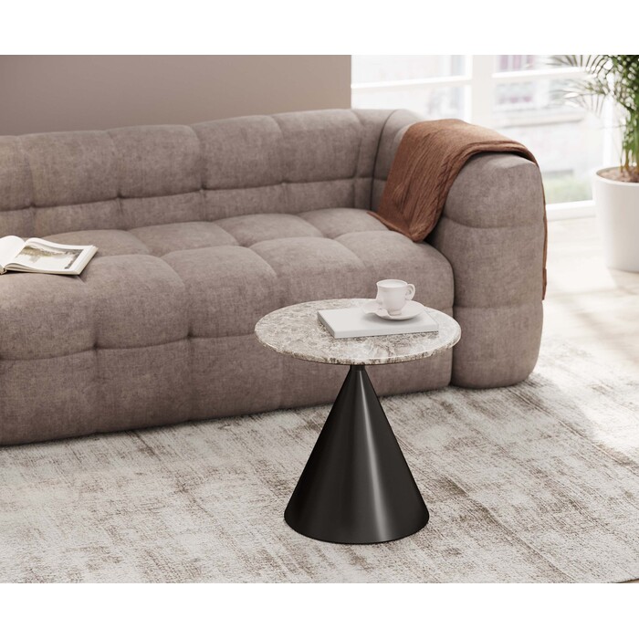 [80102] Side Table Rita Black Ø50cm - 2