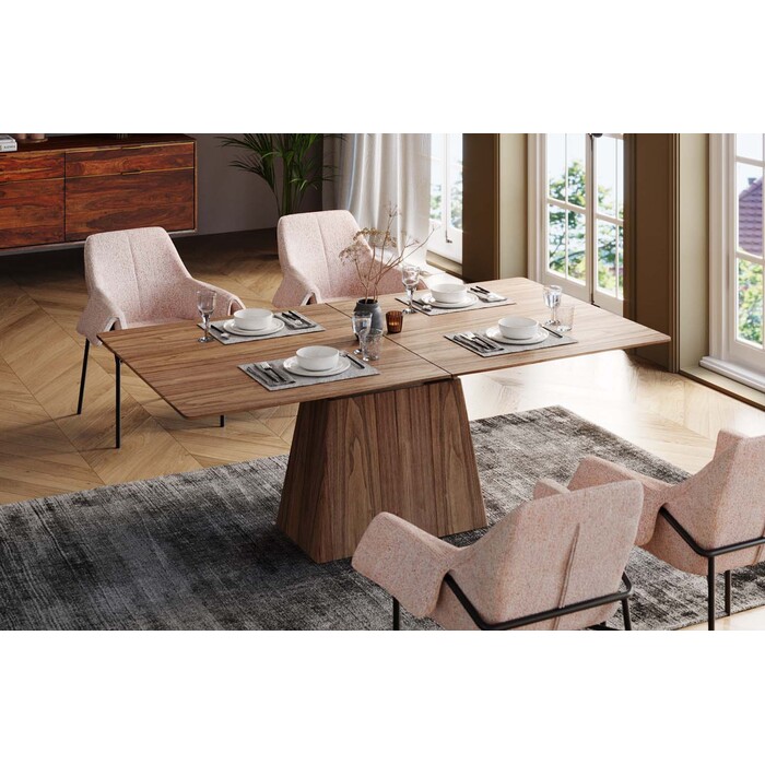 [80123] Extension Table Benvenuto Walnut 200(50)x110cm - 2