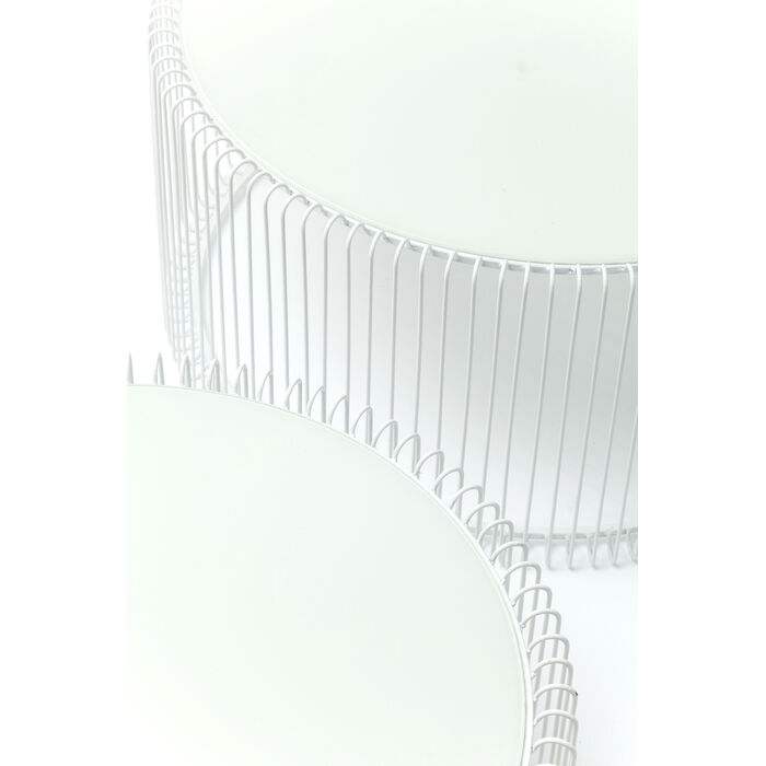 [80179] Mesa centro Wire blanco (2/Set) - 3