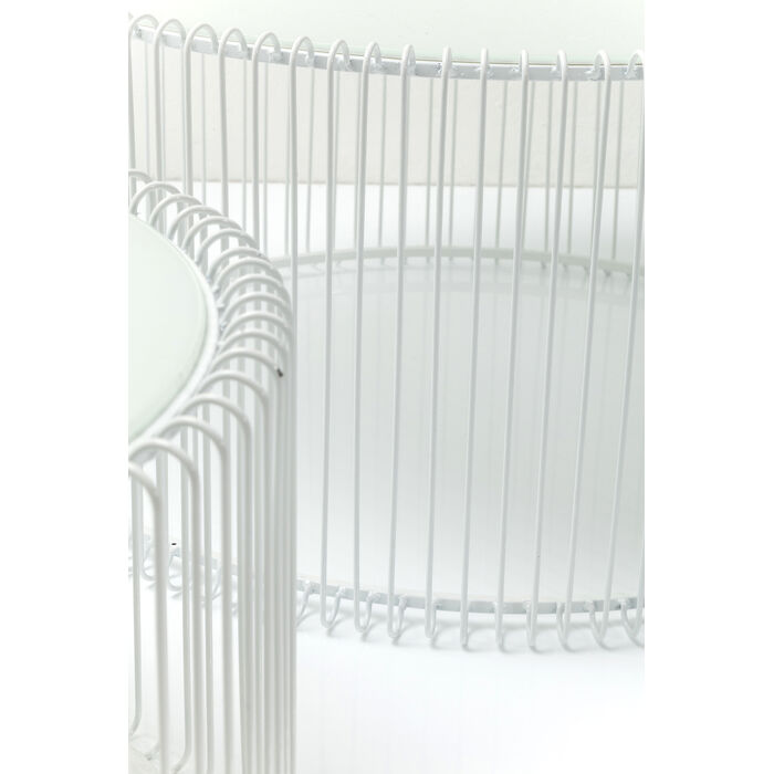 [80179] Mesa centro Wire blanco (2/Set) - 4