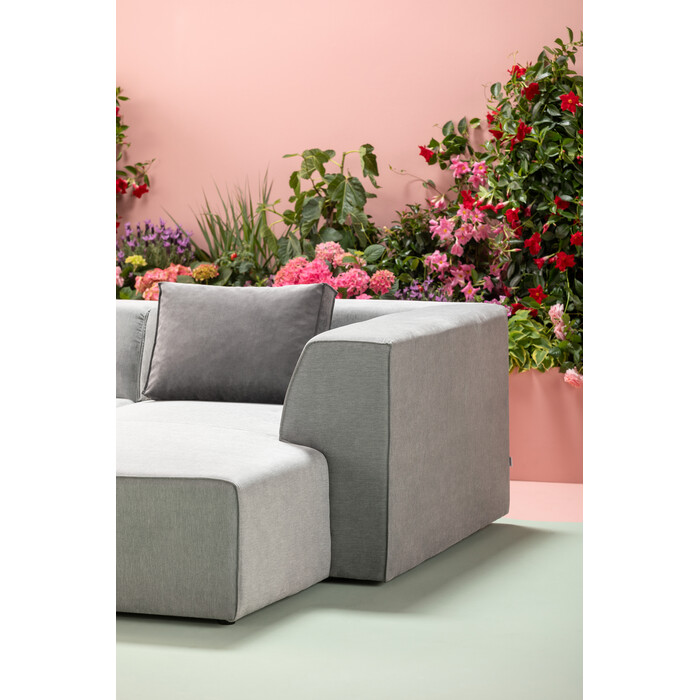 [81323] Canapé d'angle Infinity méridienne droite gris - 2