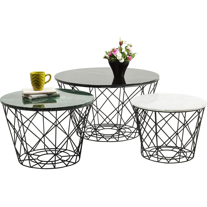 [81832] Coffee Table East Coast Round (3/Set)