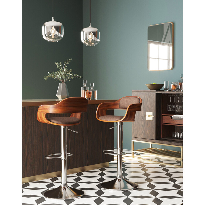 [81833] Tabouret de bar Monaco choco - 1