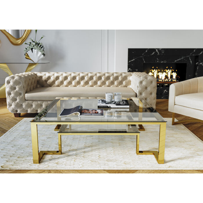 [82127] Mesa centro Gold Rush 120x120cm - 2