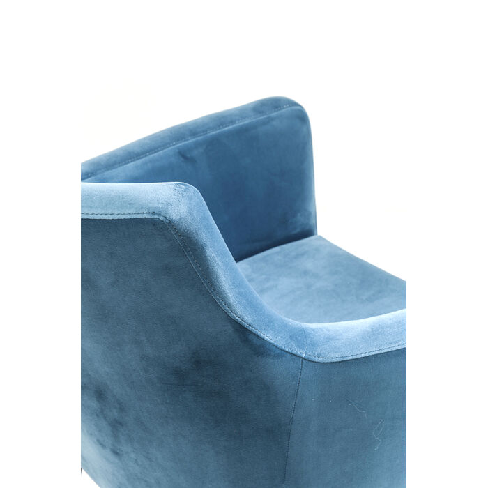 [82469] Chair with Armrest Mode Velvet Petrol - 3