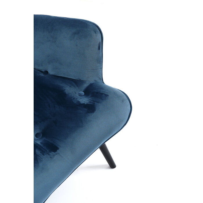 [82609] Fauteuil Black Vicky velours pétrole - 4