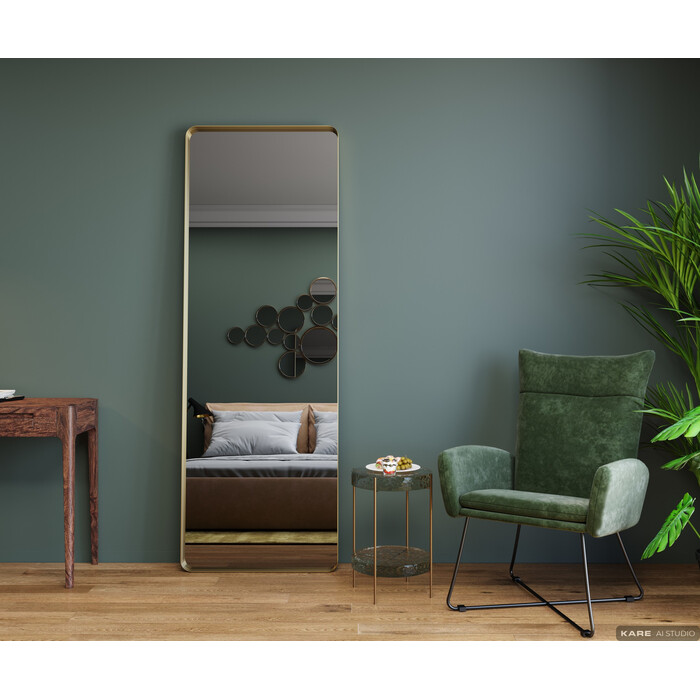 Mirror Curve Copper 70x200cm