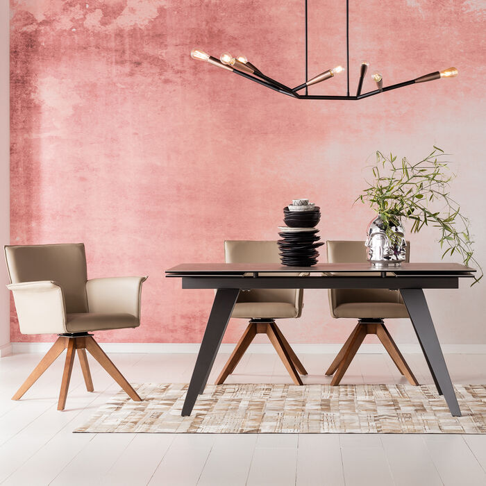 Extension Table Amsterdam Dark 160(40+40)x90cm