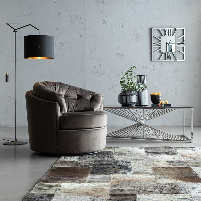[83094] Fauteuil pivotant Music Hall gris - 1