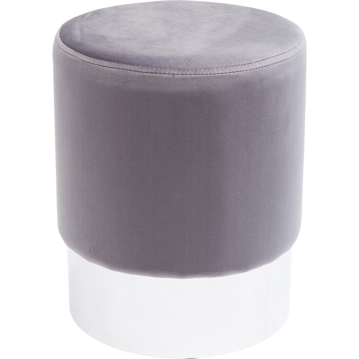 [83122] Stool Cherry Light Grey Silver Ø35cm