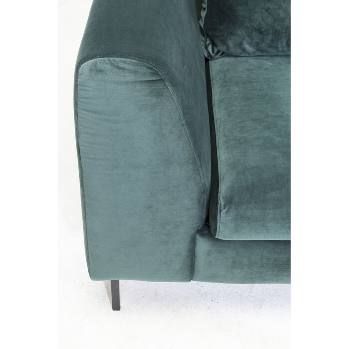 [83569] Sofá esq Gianni Velvet verde oscuro dcha negro - 4