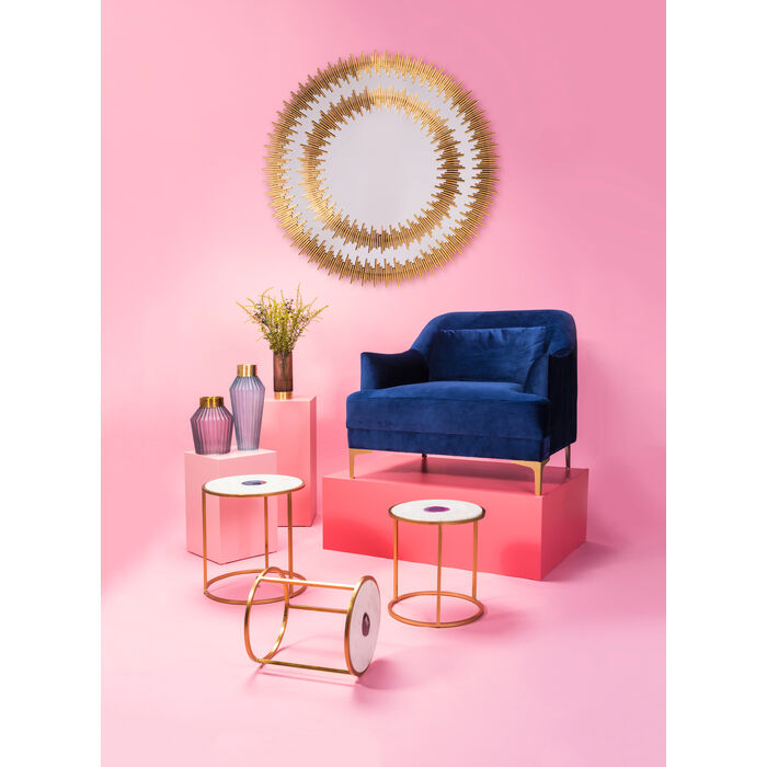 [83573] Mirror Solare Gold Ø132cm - 2