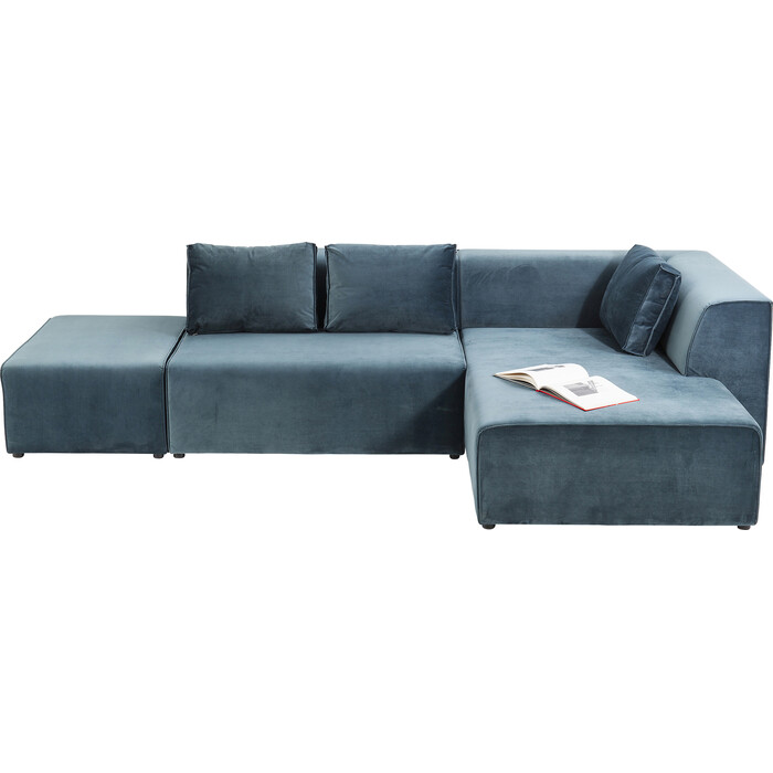 [83647] Sofá esq Infinity Velvet Ocean Dcha