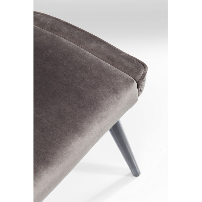 [83993] Chaise Black Marshall velours gris - 3