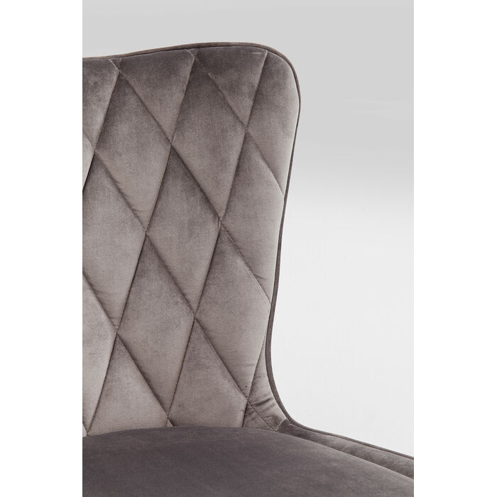 [83993] Chaise Black Marshall velours gris - 4